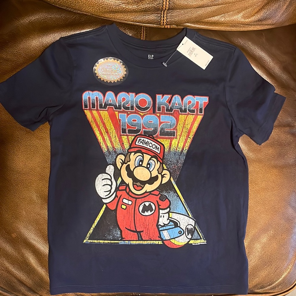 Four Super Mario T-shirts! The first T-shirt is from GAP, new with tags on!